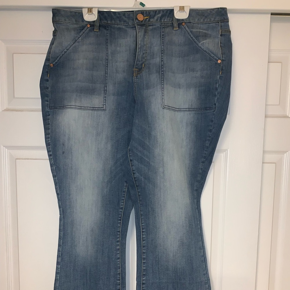 Lane Bryant size 20r boot cut jeans mid rise